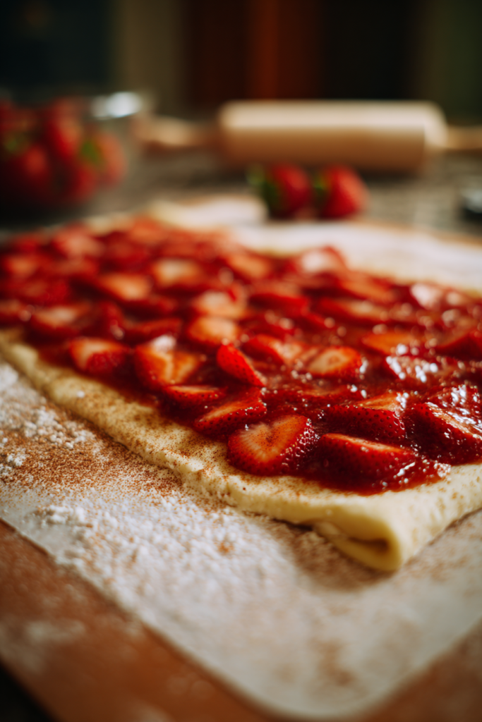 strawberry cinnamon rolls