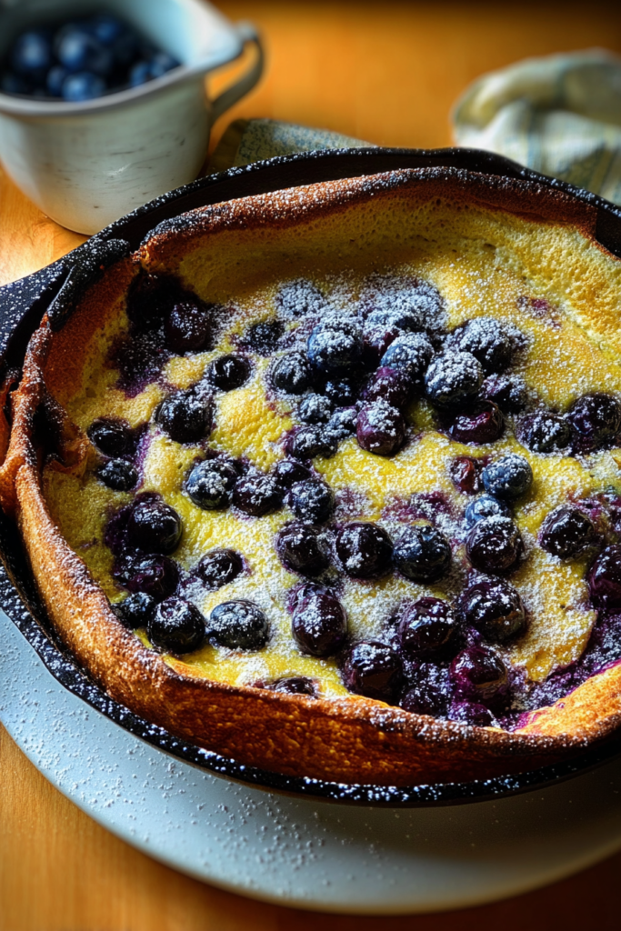 lemon blueberry dutch baby