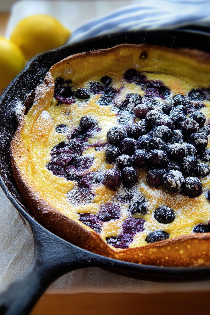 Lemon Blueberry Dutch Baby