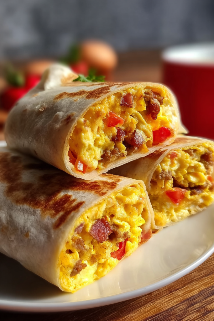high protein breakfast burritos