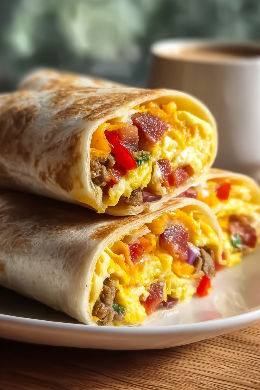 High Protein Breakfast Burritos Recipe (Easy & Filling)