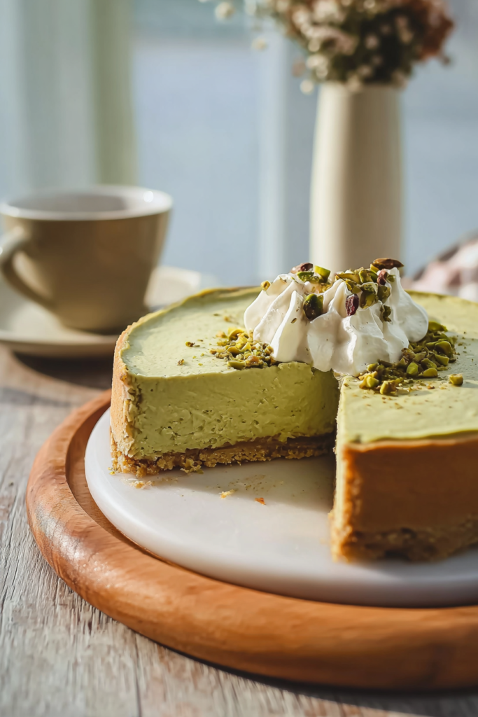 pistachio cheesecake