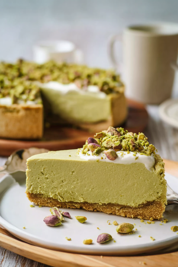 pistachio cheesecake