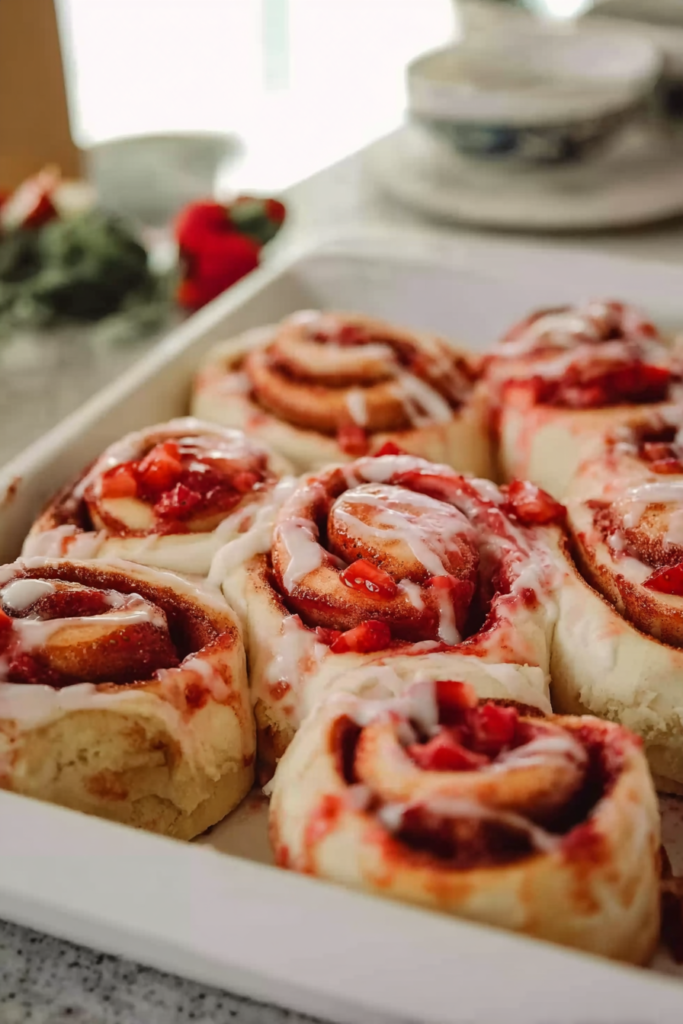 strawberry cinnamon rolls
