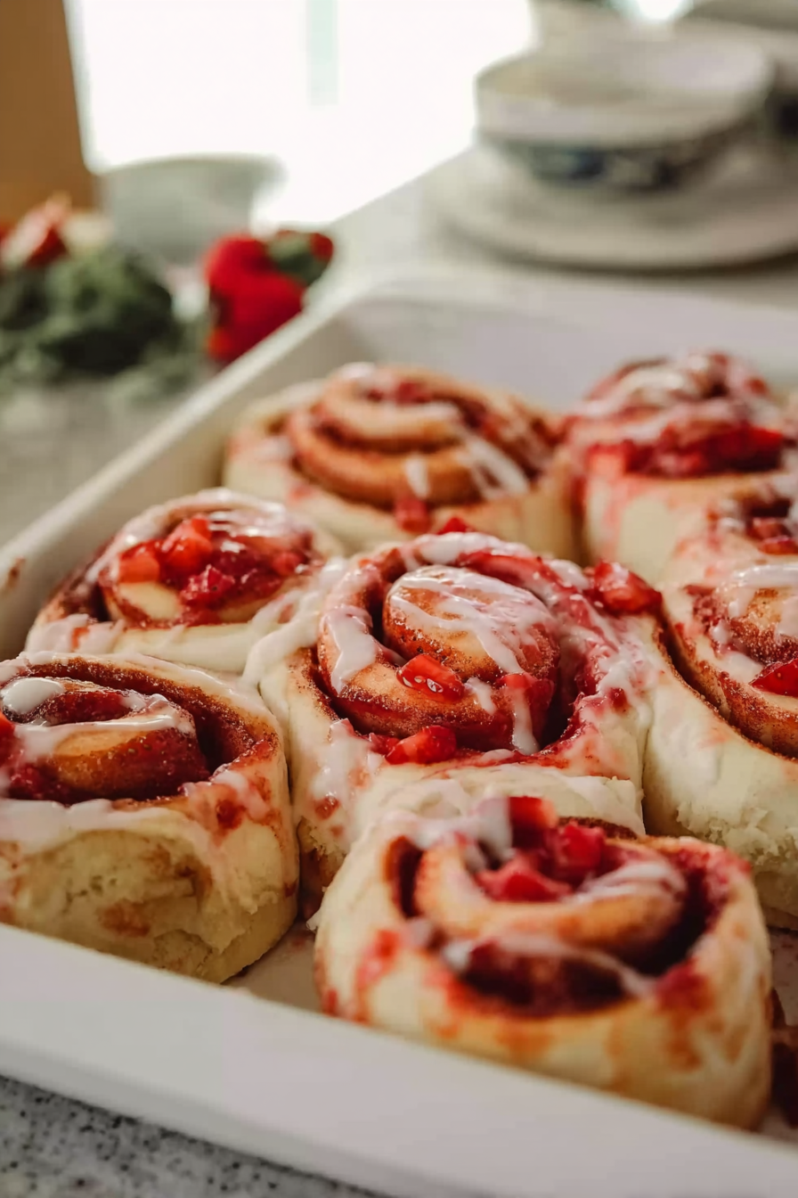 Strawberry Cinnamon Rolls