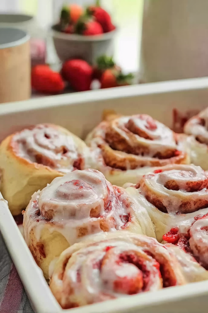 strawberry cinnamon rolls