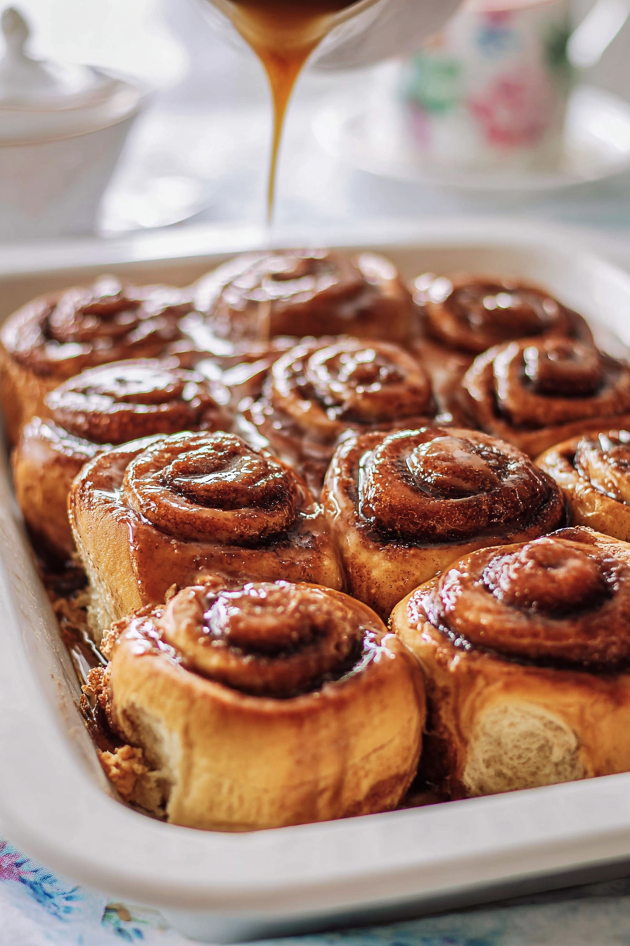 Vegan Cinnamon Buns with Maple Glaze