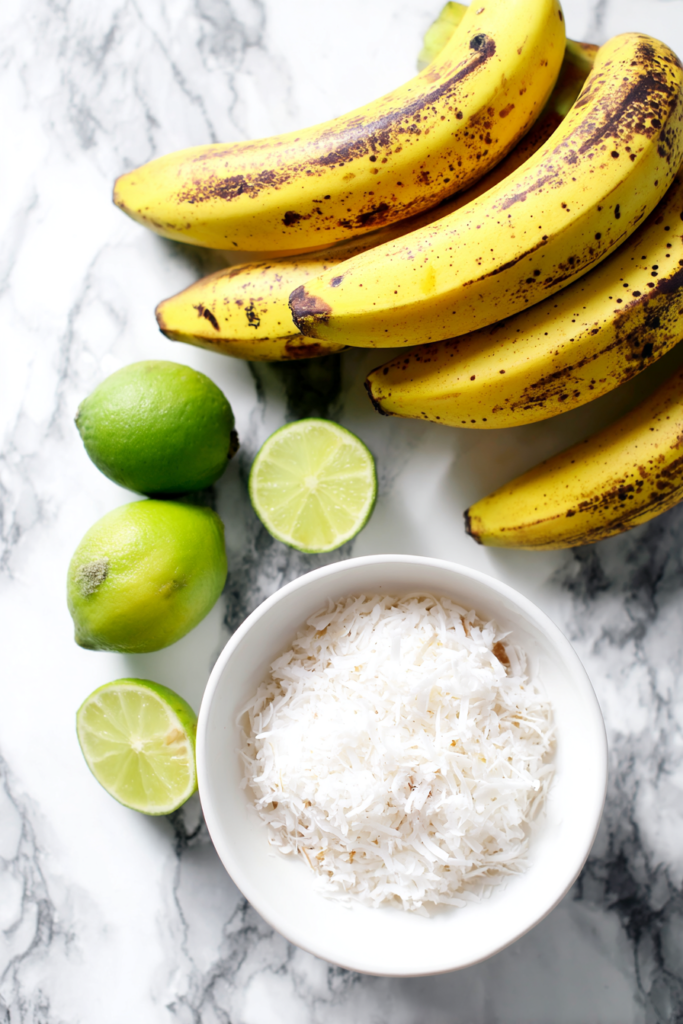 Coconut Banana Bread with Lime Glaze