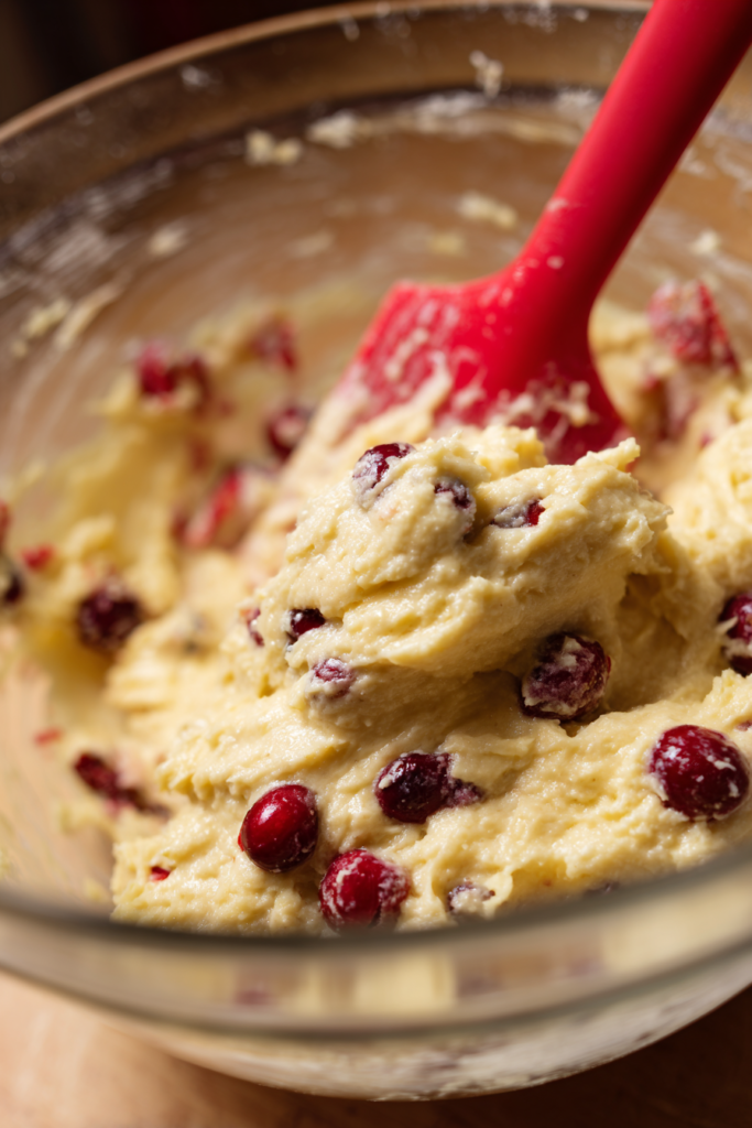 cranberry bread with orange glaze