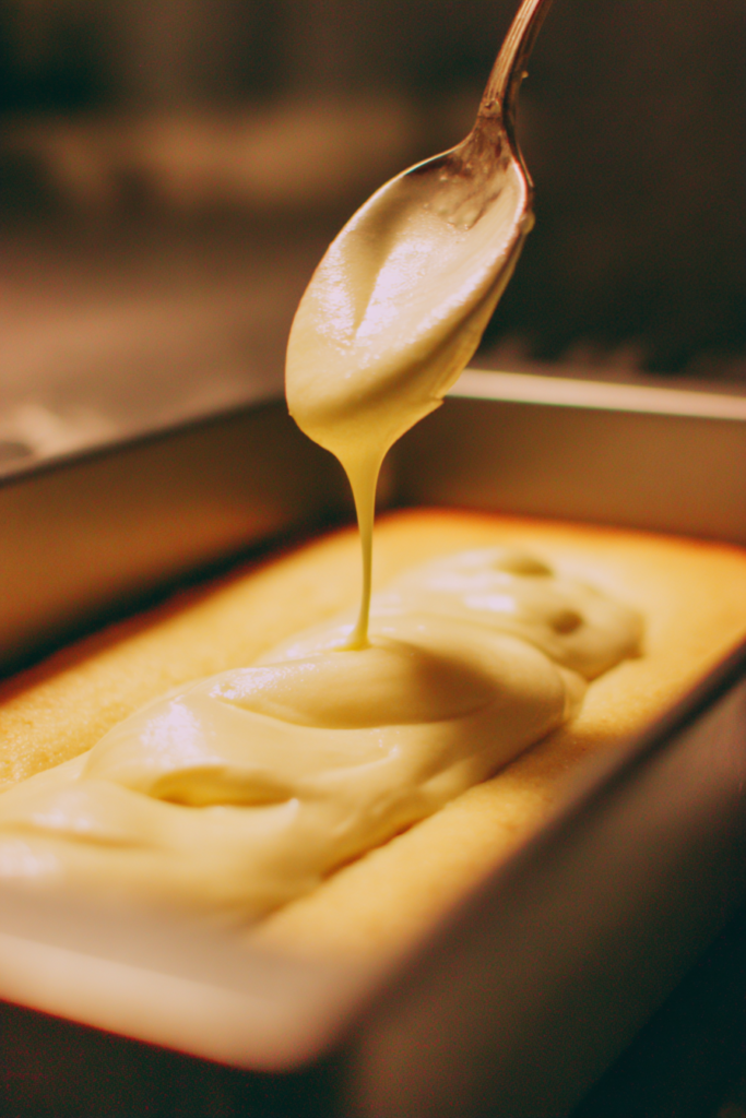 lemon loaf cake with cream cheese filling