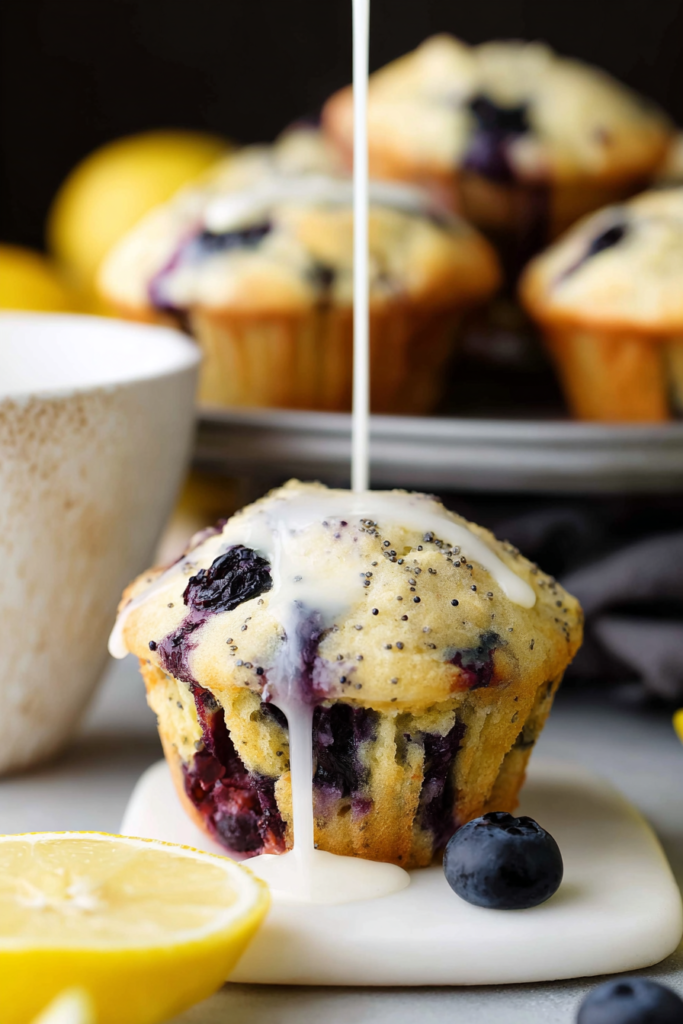 Blueberry Lemon Poppy Seed Muffins