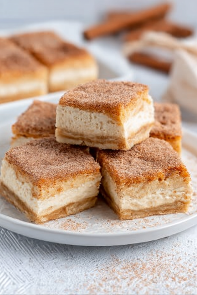 churro cheesecake bars
