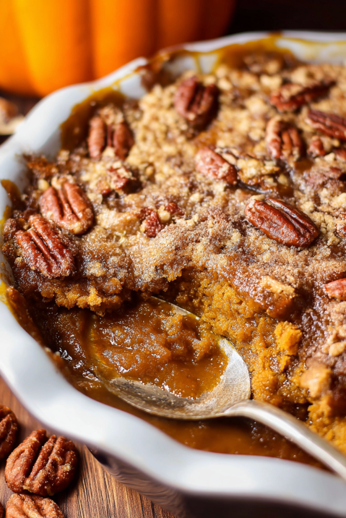 Pumpkin Pecan Cobbler