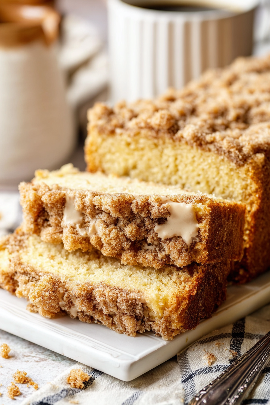Sour Cream Coffee Cake Loaf