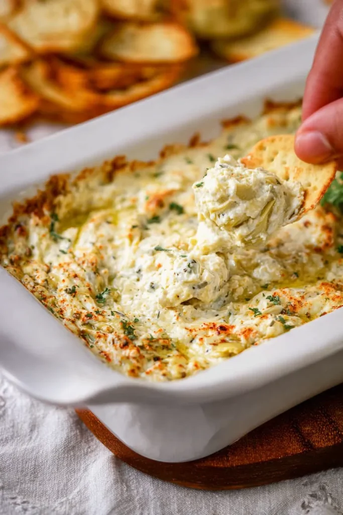 Easy Baked Artichoke Dip