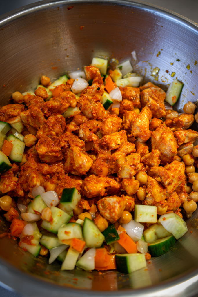 Chicken Shawarma Sheet Pan Dinner