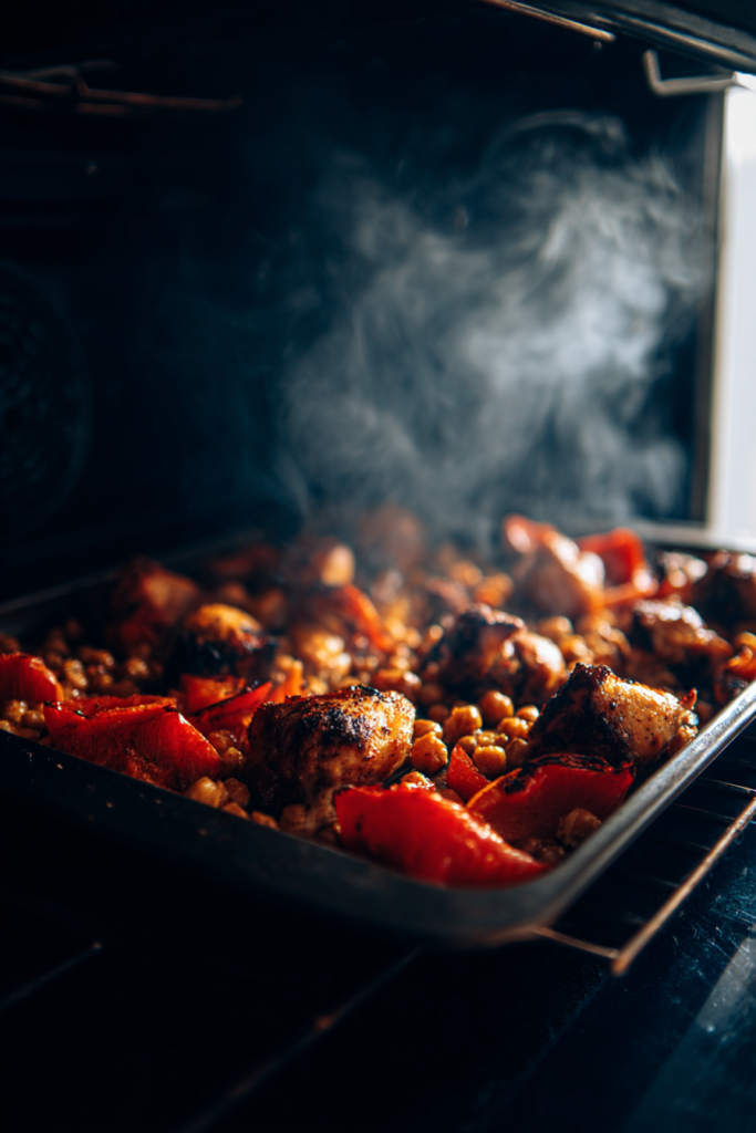 Chicken Shawarma Sheet Pan Dinner