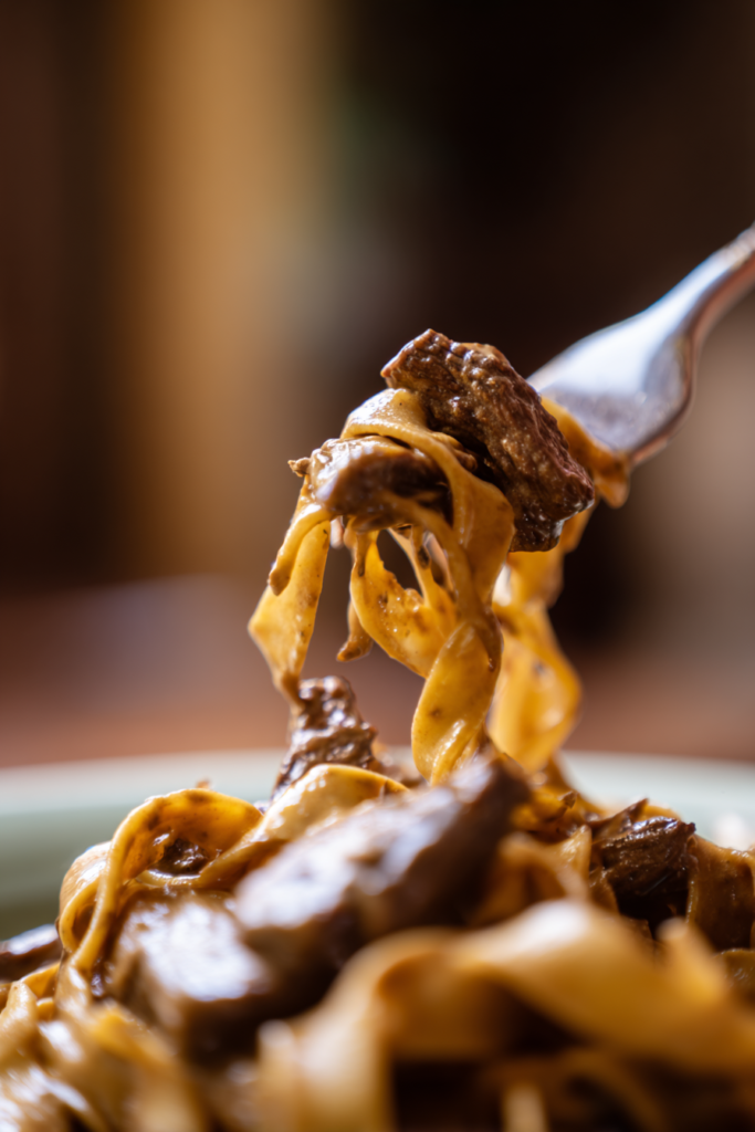 Easy beef stroganoff