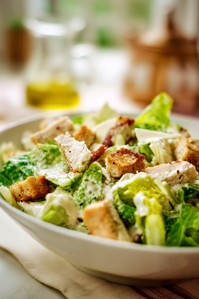 Chicken Caesar Salad from scratch