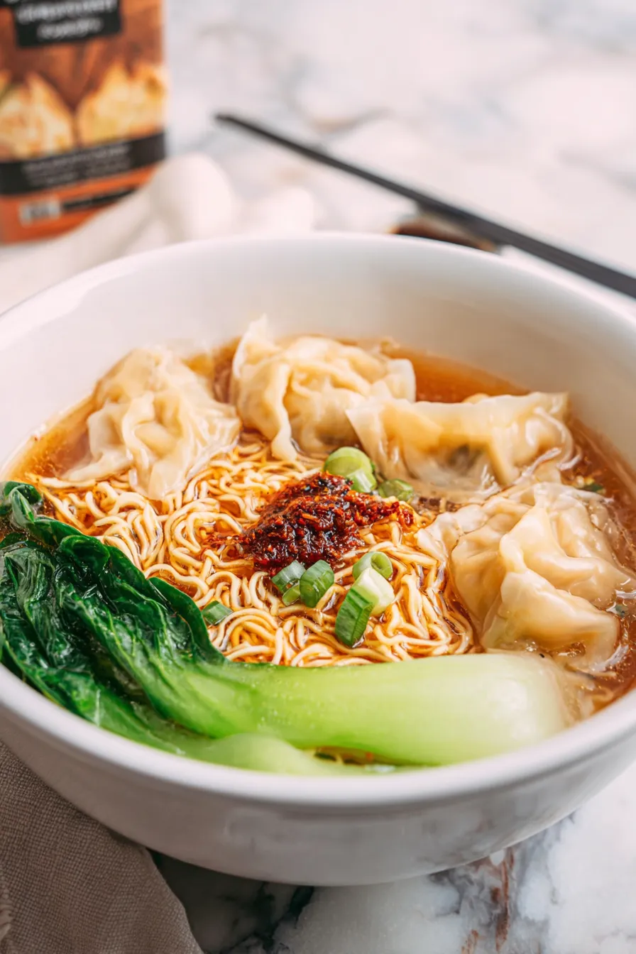 25-Minute Comfort Wonton Noodle Soup