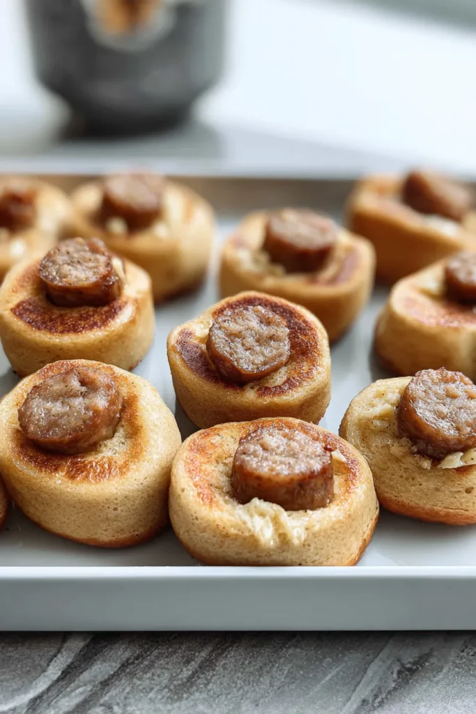 Pancake sausage bites