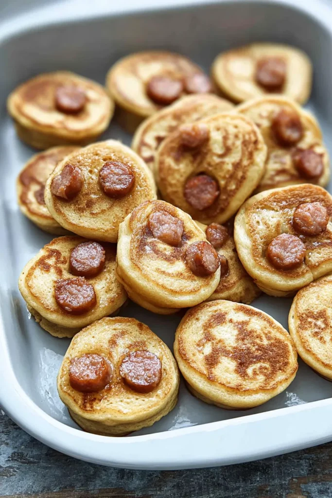 Pancake sausage bites
