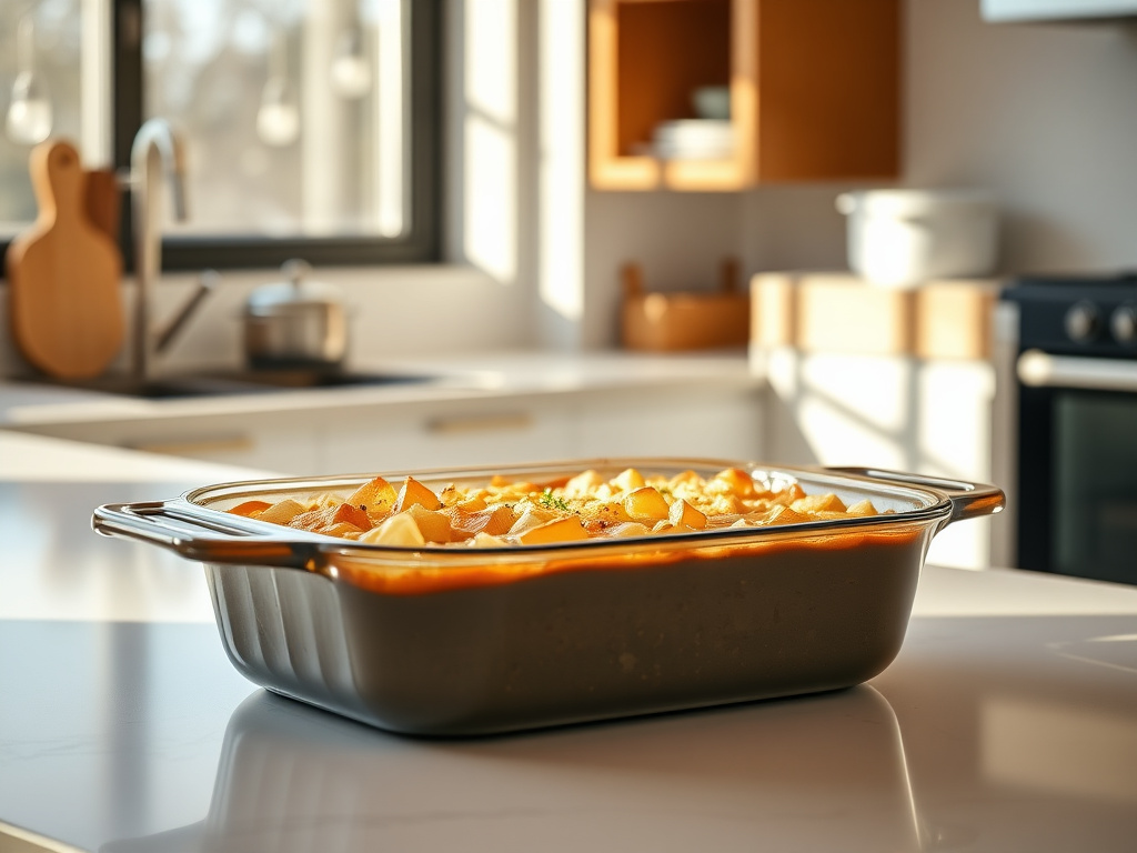 divided casserole dish