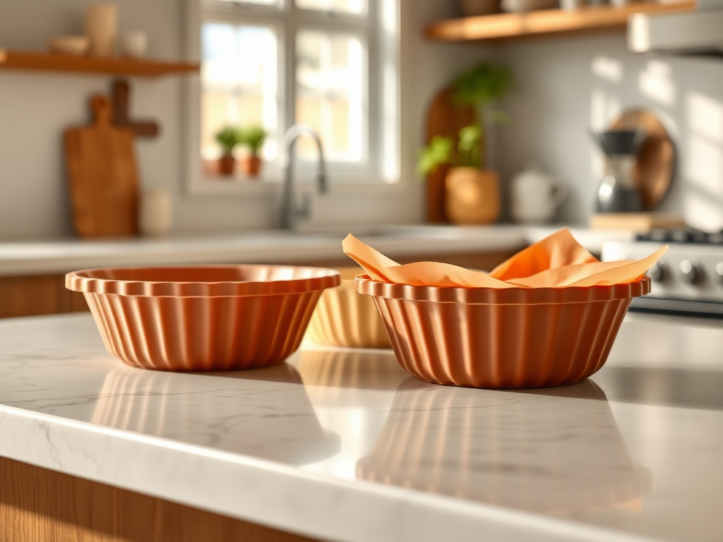 silicone bakeware liners on baking sheet