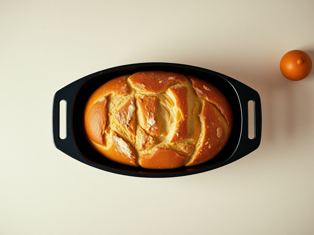 bake bread in cast iron - step by step