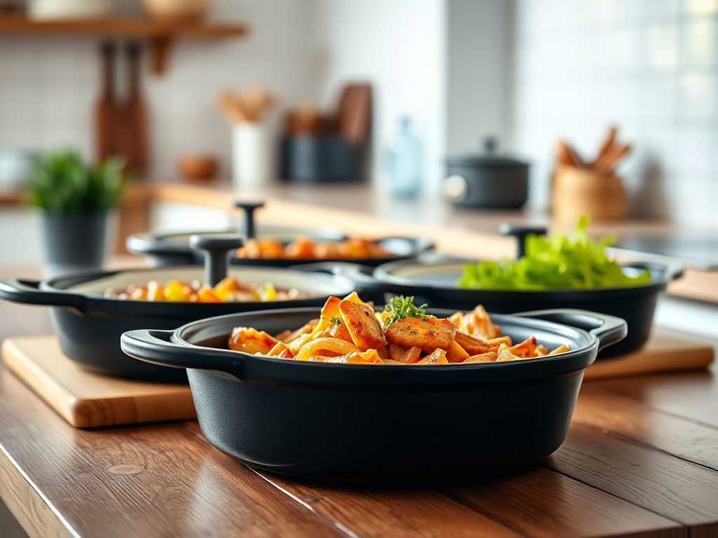 cast iron serving dishes - detailed view