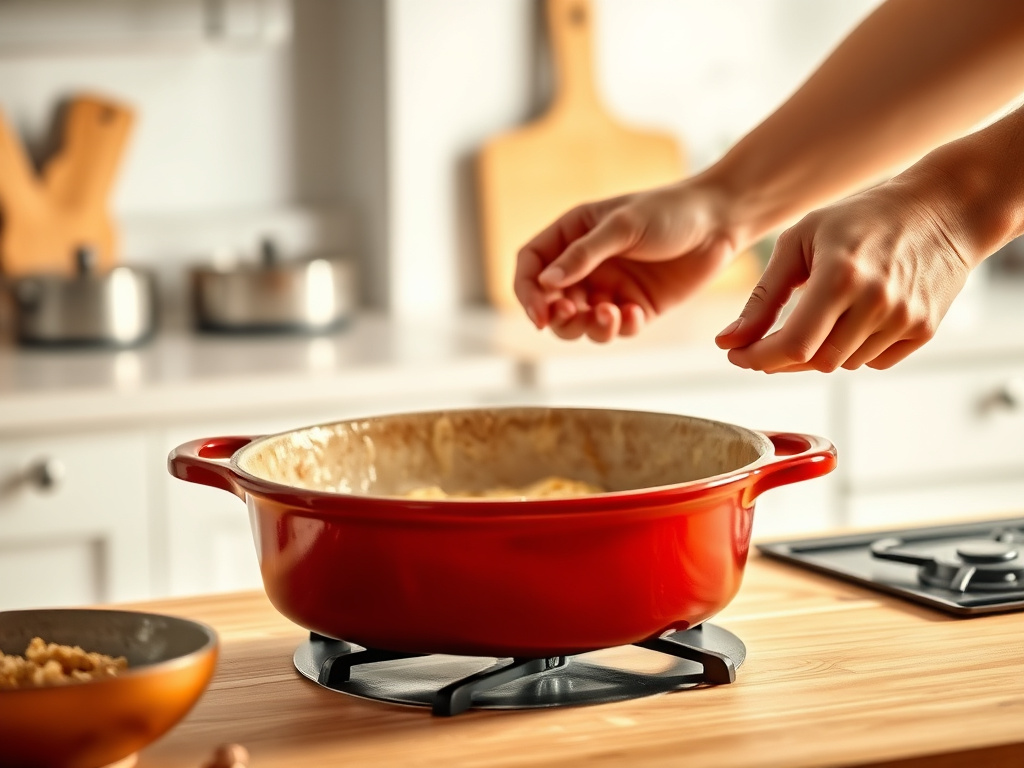 traditional shallow round oven - step by step