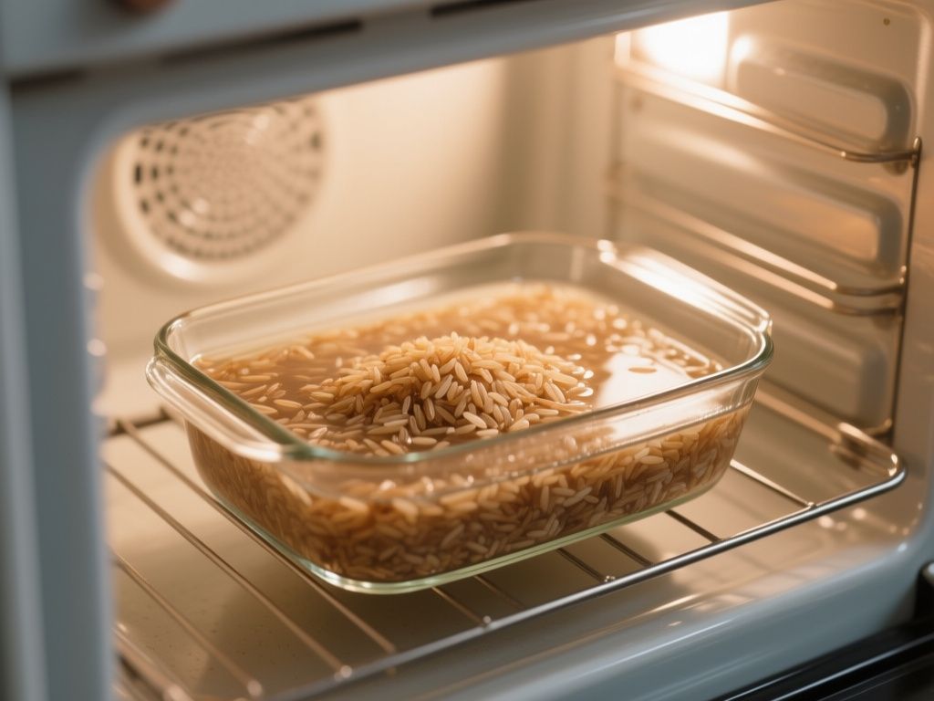 how to cook brown rice in the oven