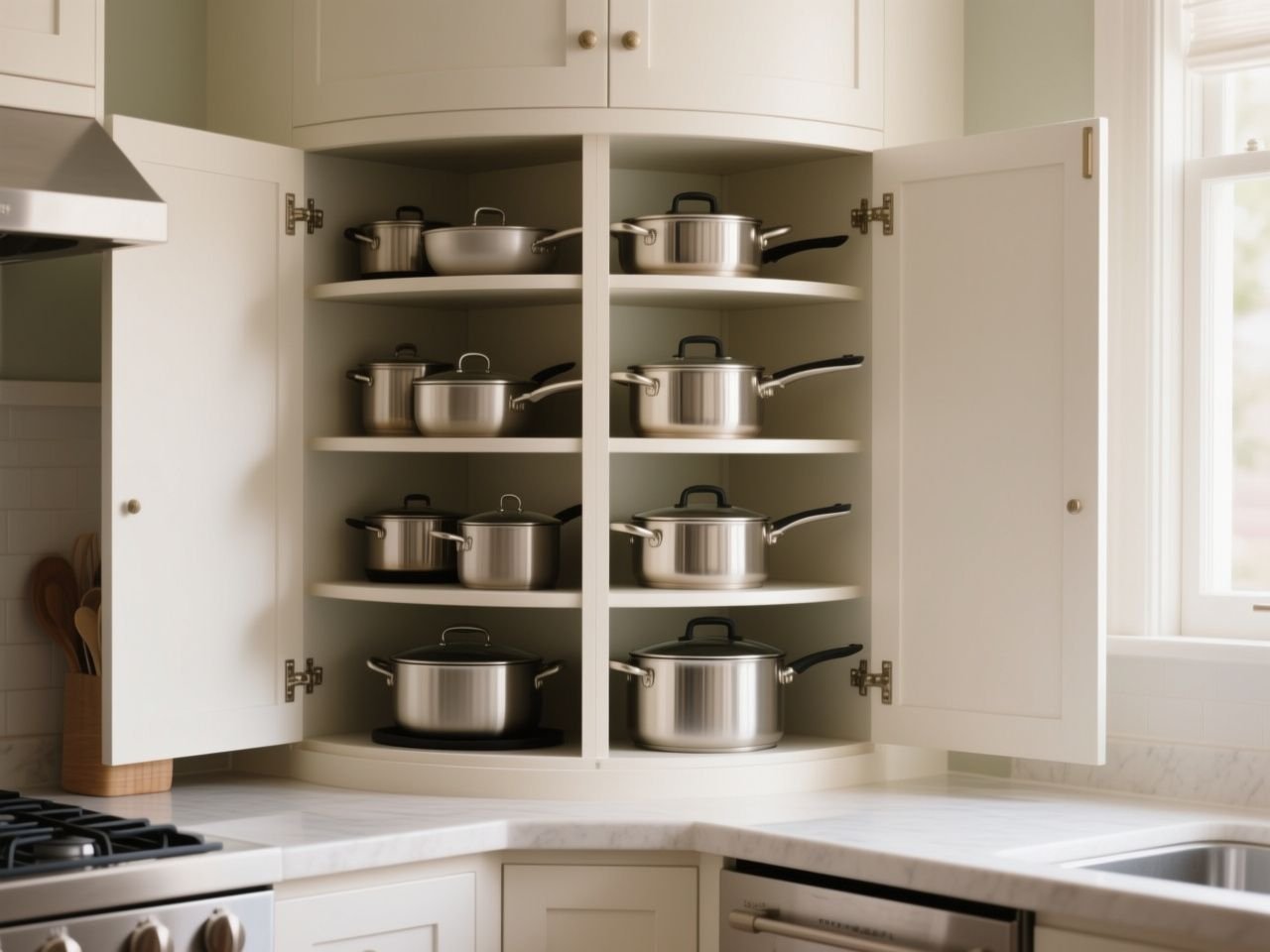 lazy susan cabinet