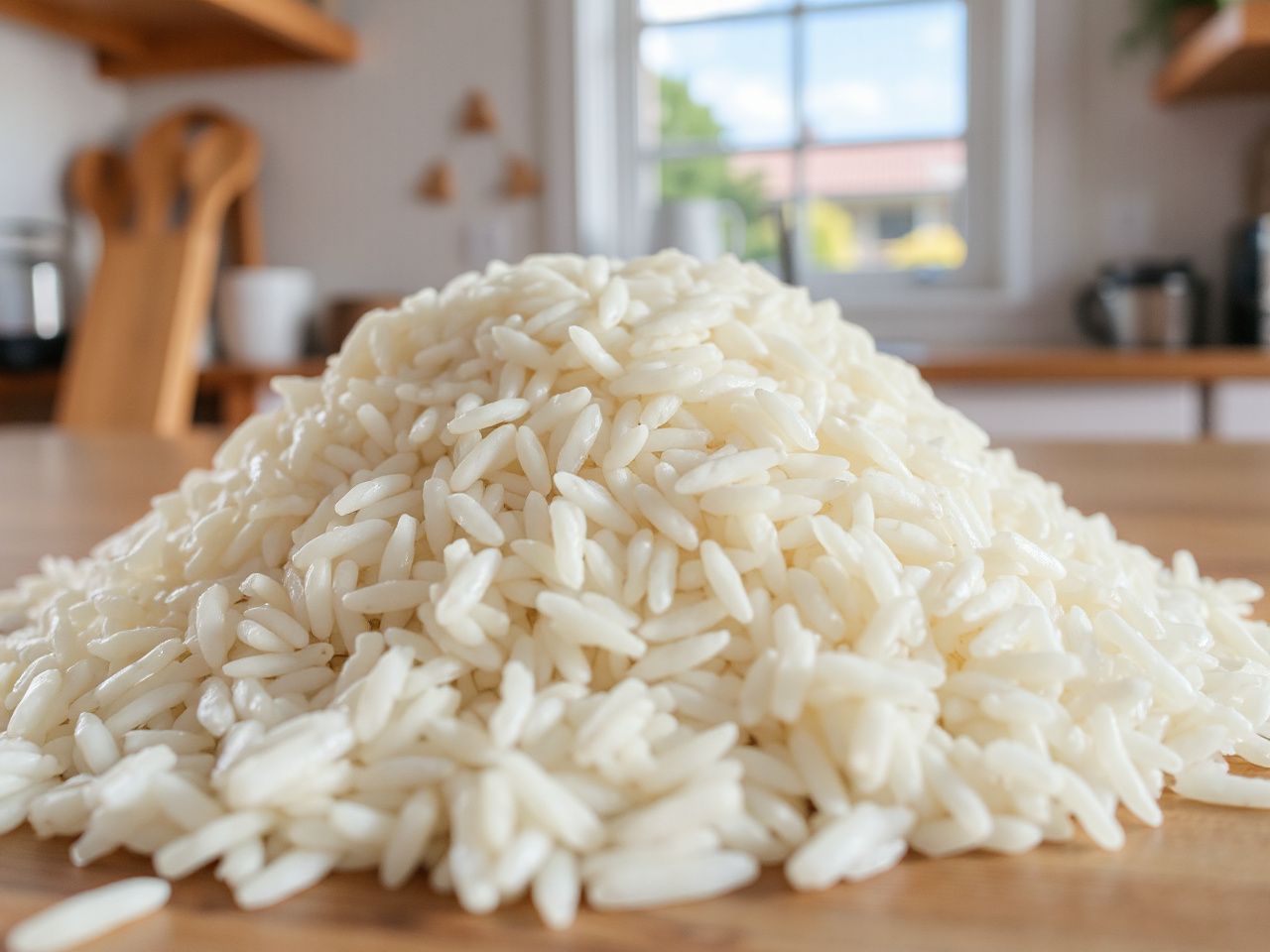 long grain white rice - step by step
