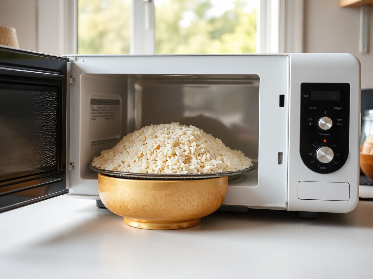 rice in microwave - step by step